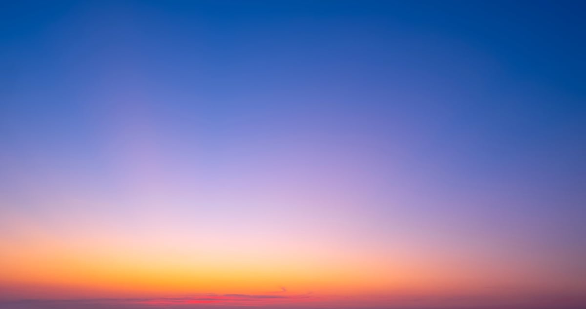 Beautiful sunrise with orange and pink sky